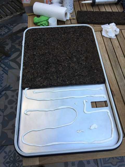 Verkleben der Platten