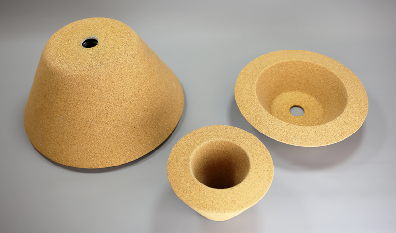 CASCA Korkschirme, roh und geschliffen