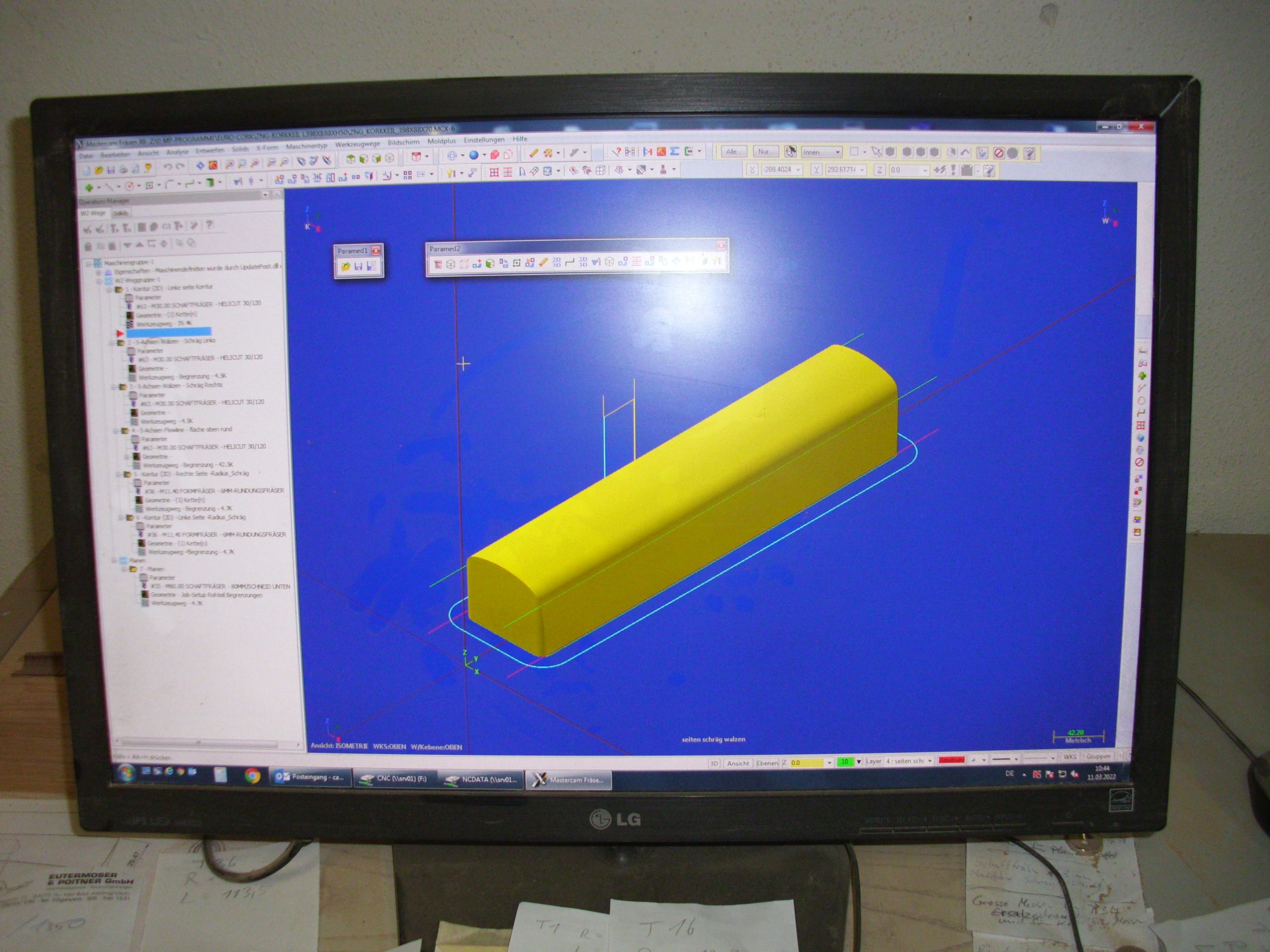 Programmieren eines Korkkeils