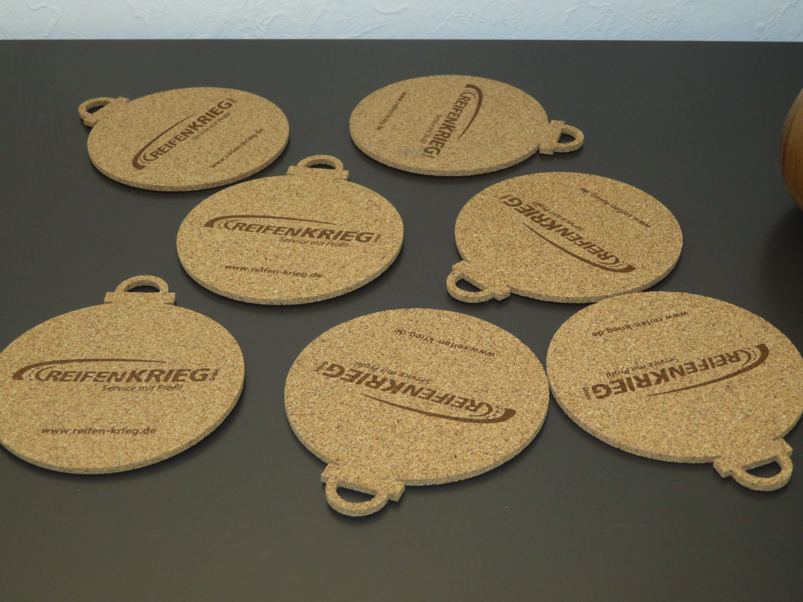 Untersetzer mit Siebdruck